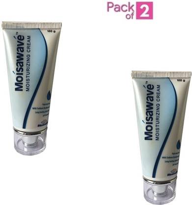 MOISAWAVE moisturizing cream for dry skin Pack of 2 (100+100=200 g)