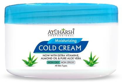 Ayuharsh Cold Cream skin moisturizing with Aloe Vera and Vitamin E for Glowing Skin