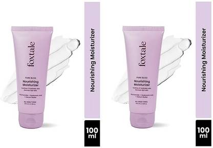 Foxtale Pure Bliss Nourish Moisturizer Niacinamide,VitE Hydrated Glow Skin Each 100ml