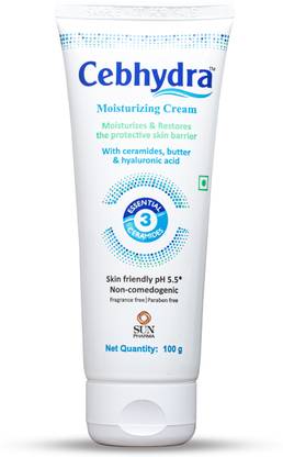 Cebhydra SunPharma Cream Deep Hydration for Sensitive Skin, 12hrs Moisturization