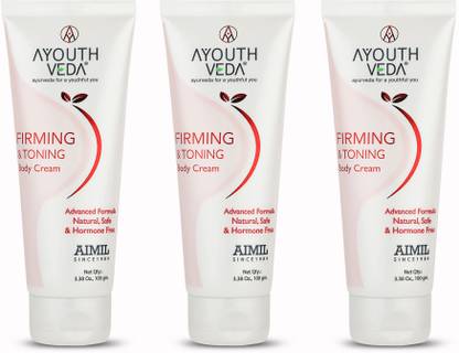 Ayouthveda Firming & Tonning Body Cream for Deep Nourishment Skin (Pack of 3) (100gm each)