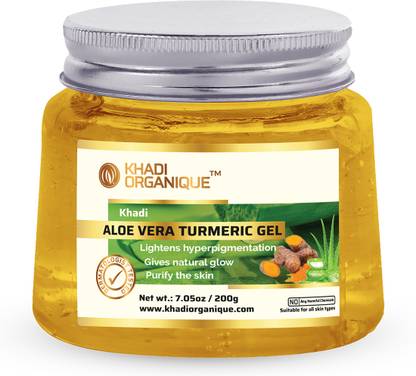 khadi ORGANIQUE Aloe Vera Turmeric Gel For Face and Skin