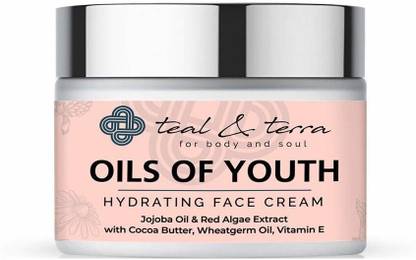 Teal & Terra Hydrating Face Cream With Red Algae to Moisturize Skin and Reduce Dark Spots