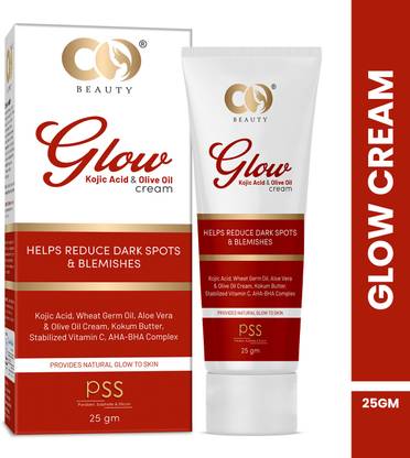 CO Beauty Glow Cream With Kojic Acid & Olive Oil | Reduce Dark Spots & Blemishes