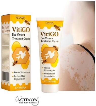 ACTIWOW Vitigo Bee Venom Cream for Fast Acting Glow Cream Moisturizer