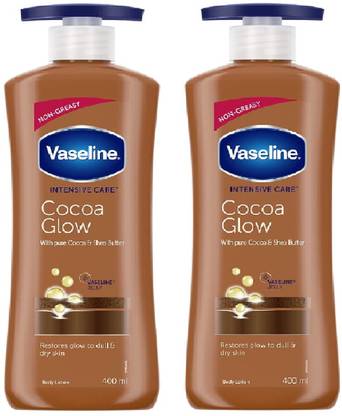 Vaseline COCOA GLOW BODY LOTION 400 ML PK OF 2