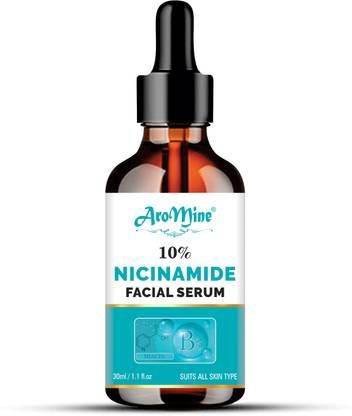 AroMine 10% Niacinamide Face Serum with Zinc for Oily Acne pore & Blemishes skin