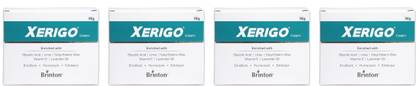 Brinton Xerigo Moisturizing Foot Care Cream ,50g x Pack of 4