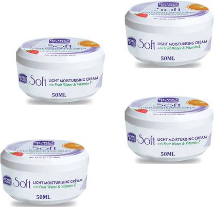 BOROPLUS Soft Light Moisturising Cream Fruits For Soft Fresh Skin Pack of - 50ml x 4