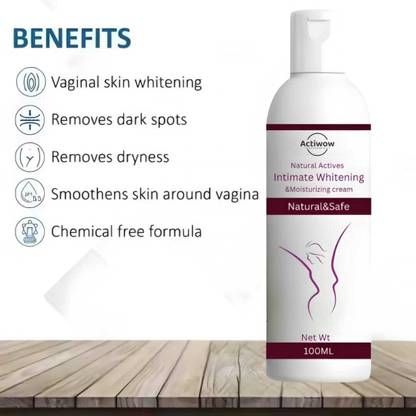 ACTIWOW Natural Actives Intimate & Intense Whitening Facial Day Cream With Anti-Aging Intimate Cream