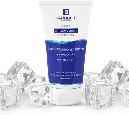 Mannlich Intimate Anti-Chafing Cream for Men - Anti Rash Cream and Lightens Dark Patches