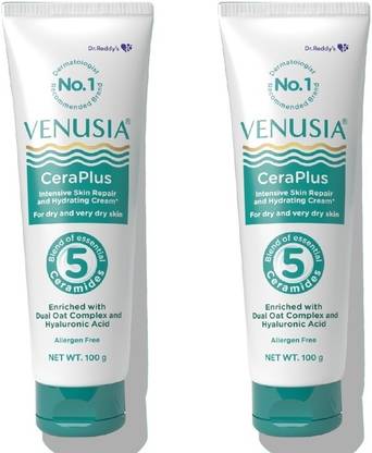 venusia Ceraplus Cream for Dry Skin - 5 Essential for moisturization,100g x Pack of 2