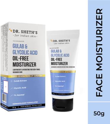 Dr. Sheth’s Gulab & Glycolic Acid Oil-Free Moisturizer - Hydrating Cream for Even-toned Skin