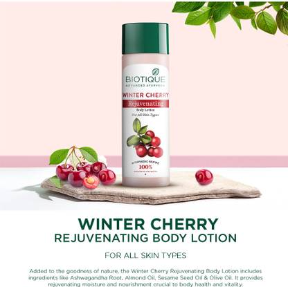 BIOTIQUE Winter Cherry Rejuvenating Body Lotion 190ml