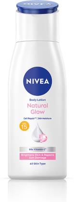 NIVEA Natural Glow, Repair Cell - Brightens Skin, SPF 15 & 50x Vitamin C Moisturizer