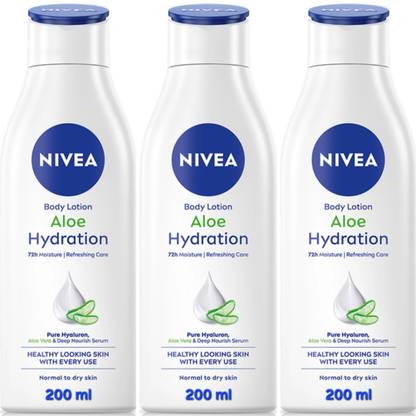 NIVEA ALOE HYDRATION BODY LOTION 200 ML ( PACK OF 3 )