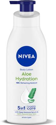 NIVEA Aloe Hydration, Moisturizer Lotion, with Deep Moisture Serum, Natural Aloe Vera