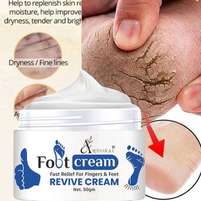 AQUORAL herbal Foot Crack Revive Cream For Dry Cracked Heels & Feet
