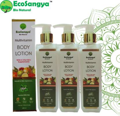 EcoSangya Skin Vital Vitamins Supplement (A,B5,K,E,C,D) All Weather Body Lotion