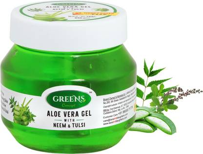 GREENS CONCEPT Aleovera Gel with Neem & Tulsi