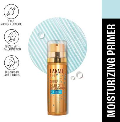 Lakmé 9to5 Double Duty Moisturiser + Primer 30g
