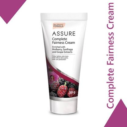 ASSURE Complete Fairness Cream (Enriched with Mulberry, and Grape extracts)