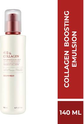 The Face Shop Pomegranate And Collagen Volume Lifting Emulsion,with 10% Marine Collagen