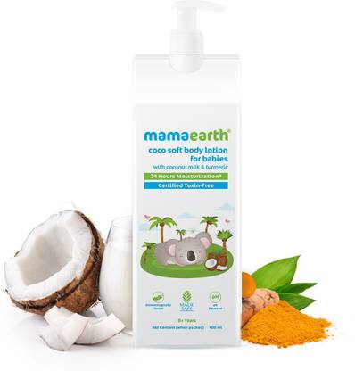 Mamaearth Coco Soft Body Lotion with Coconut Milk & Turmeric, for babies, 400 ml