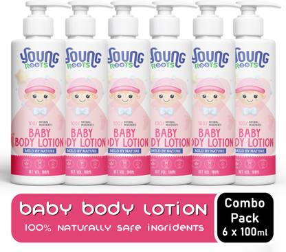 Young Roots Extra Soft Daily Moisturizing Lotion For Babies (100ml X 6)