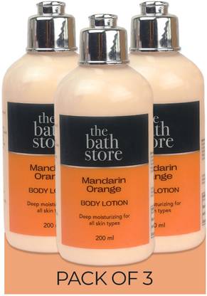 The Bath Store Mandarin Orange Body Lotion - 200ml (Pack of 3)