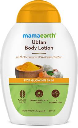 Mamaearth Ubtan Body Lotion with Turmeric & Kokum Butter for Glowing Skin