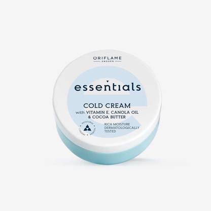 Oriflame Sweden Essentials Cold Cream with Vitamin E, Canola Oil & Cocoa Butter