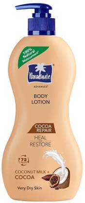 Parachute Advansed Cocoa Repair Body Lotion for Women & Men, 100% Natural