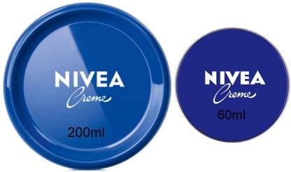 NIVEA Cream 200ml & 60ml (Pack of 2)