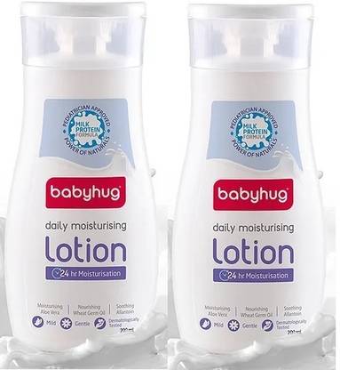 babyhug Milk Protein Formula Daily Moisturising Baby Lotion - 200ml (Pack of 2)