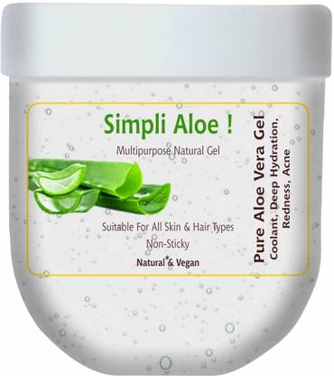 Passion Indulge Simpli Aloe Vera Gel | Coolant | Deep Hydration | Redness | Acne |Buy1 Get1 Free