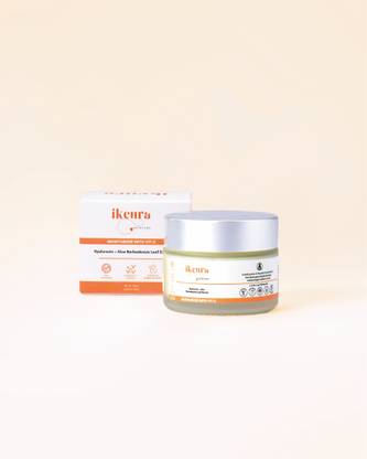 IKCURA Moisturizer with Vitamin C, Hyaluronic, Aloe Barbadensis Leaf Extract, 50gm