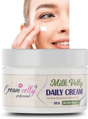 CreamVelly Professional Milk Velly Daily Cream __Fairness Glowing & skin treatment _daily care_50gm