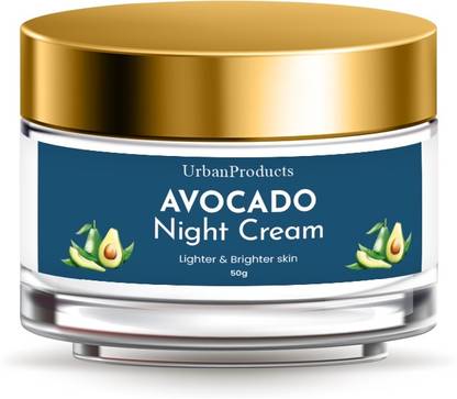 Urban Products Avocado Night Cream Deep Moisturizing and Nourishing Overnight Facial Cream-50G