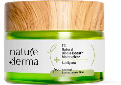 Nature Derma 1% Natural Biome-Boost™ Moisturizer with Subligana to Reduce Acne and Blemishes