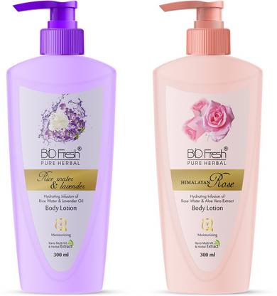 Biofresh Pure Herbal Rose & Rice Water & Lavender Body Lotion/Rose Lotion/ Winter Lotion