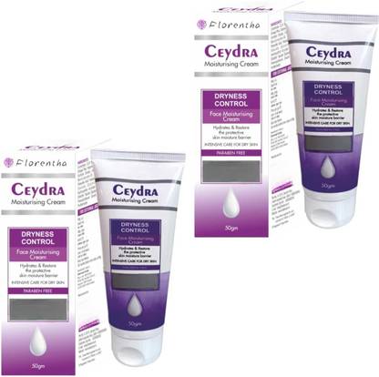 FLORENTHA CEYDRA FACE DRYNESS CONTROL MOISTURISING CREAM FOR SOFT SKIN PACK OF 50g x 2