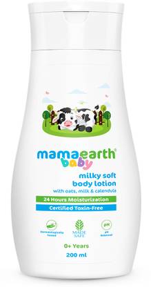 Mamaearth Milky Soft Body Lotion for Babies with Oats, Milk & Calendula