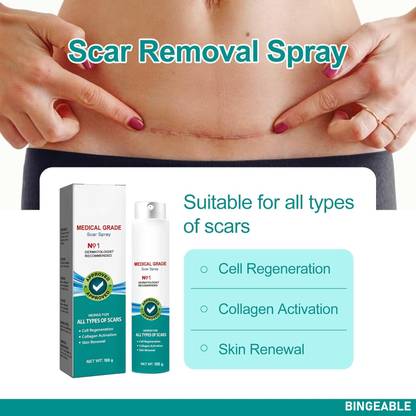 INDIANA HUDA Scar Removal Treatment Spray 100g with Licorice & Willow Bark Extract