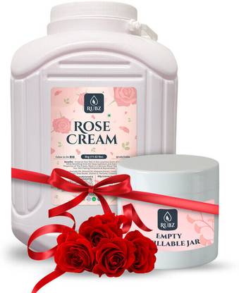 Rubz Rose Rich Moisturizing Cream With Rose Extract & Vitamin E For Dry Skin | 5 Kg