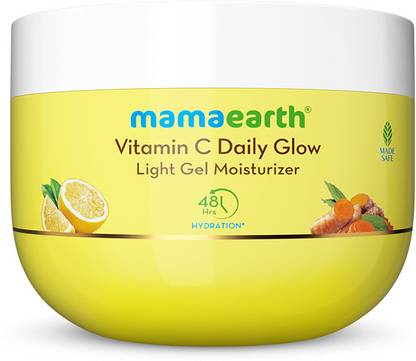 Mamaearth Vitamin C Daily Glow Light Gel Moisturizer with Vit C & Turmeric for Skin