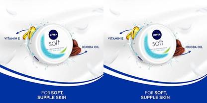 NIVEA LIGHT MOISTURISING CREAM SOFT 300 GM X PACK OF 2