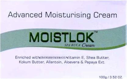 Spa ruca MOISTLOK CREAM ALOEVERA FOR MOISTURING & SMOOTH LOWING SKIN PACK OF 100g x 1