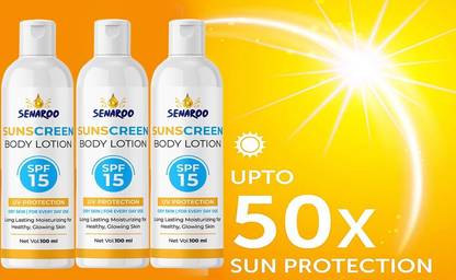 SENAROO Sun Control bodylotion Daily Moisturiser - SPF 15-pack of 3