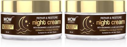 WOW SKIN SCIENCE Repair & Restore Night Cream | Repairs Skin Damage| Hydrates and Nourishes Skin  (50 ml)